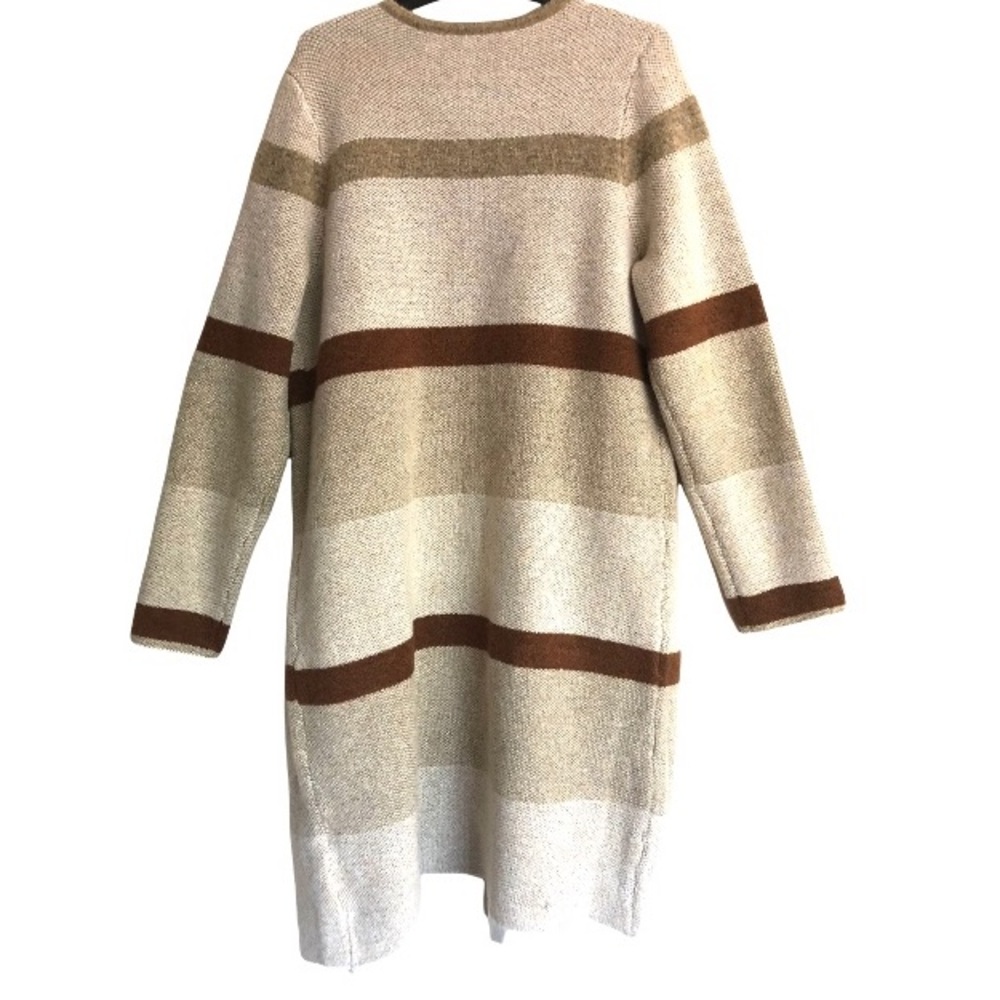 Cyrus Knit Camel Combo Coatigan Coat Cardigan Sz L NWT - Picture 5 of 10